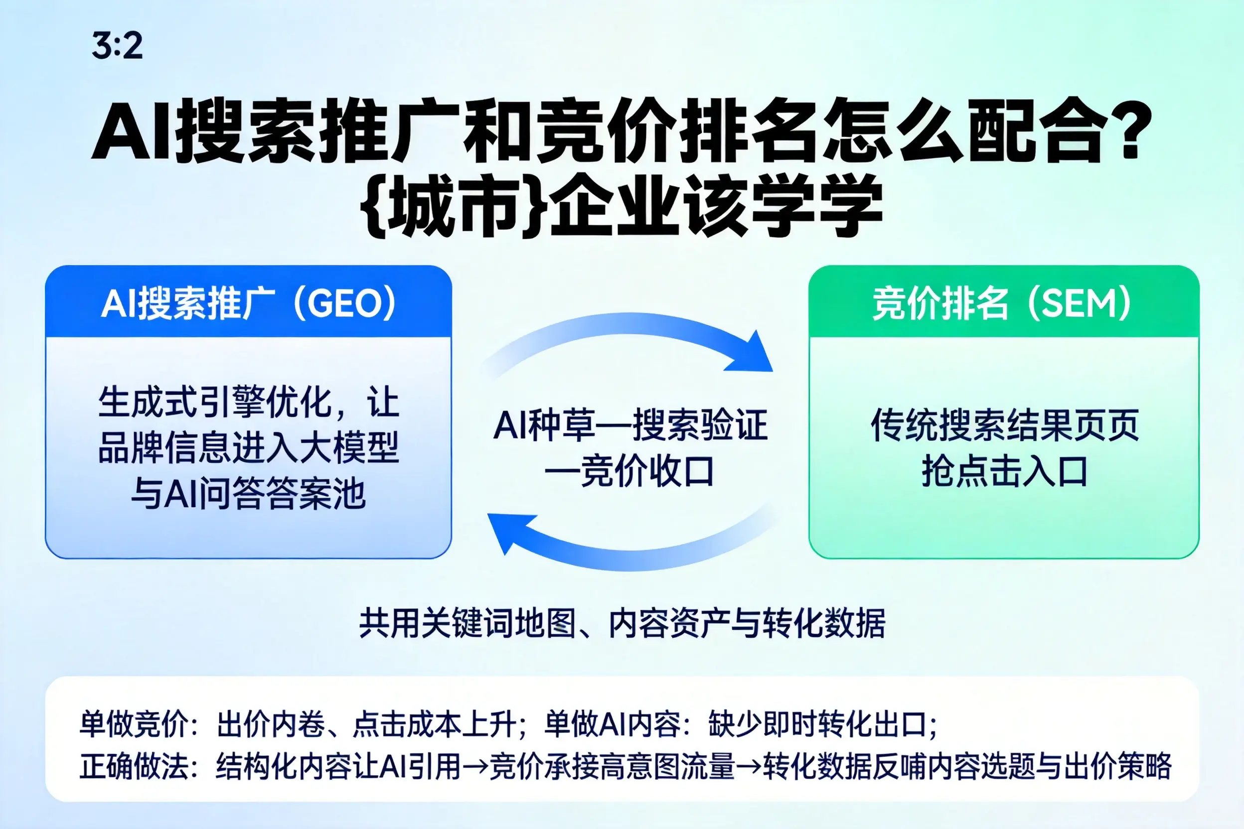 AI搜索推广和竞价排名怎么配合?信阳企业该学学
