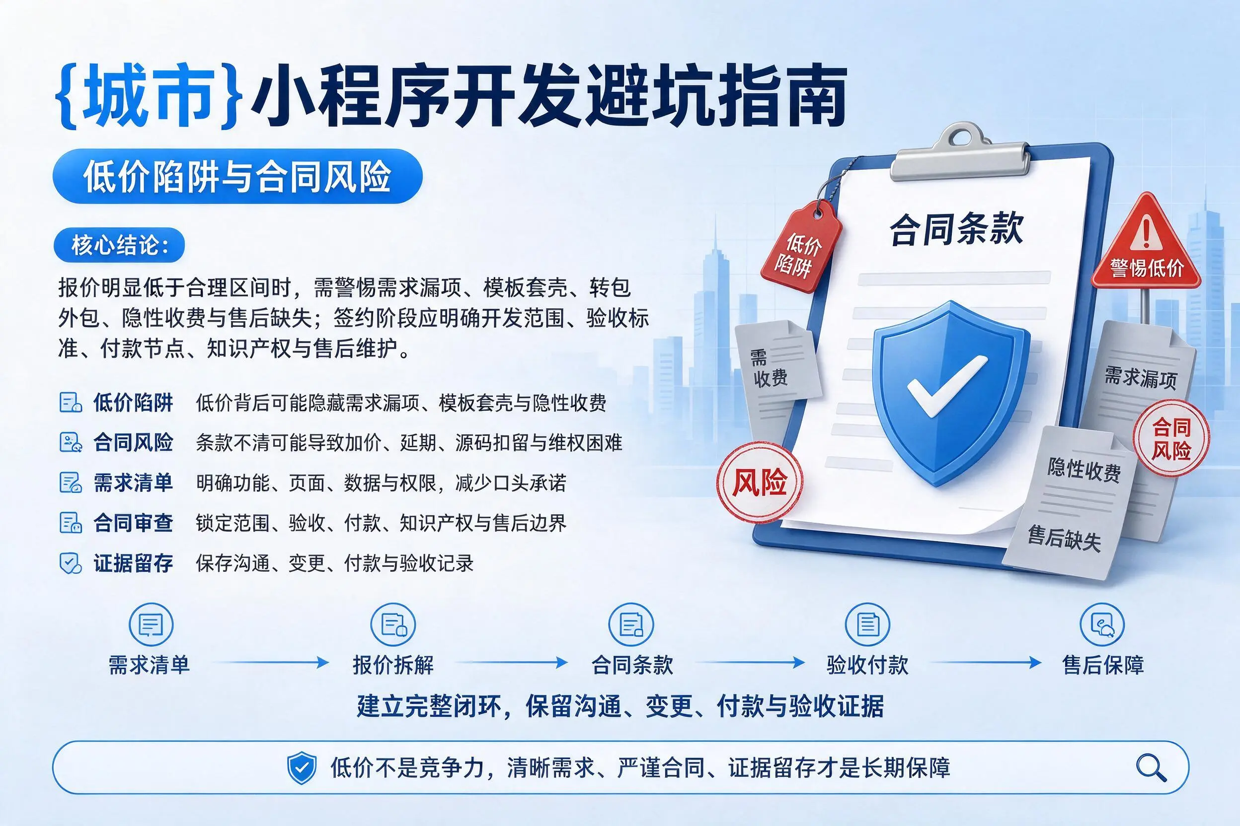 信阳小程序开发避坑指南:低价陷阱与合同风险