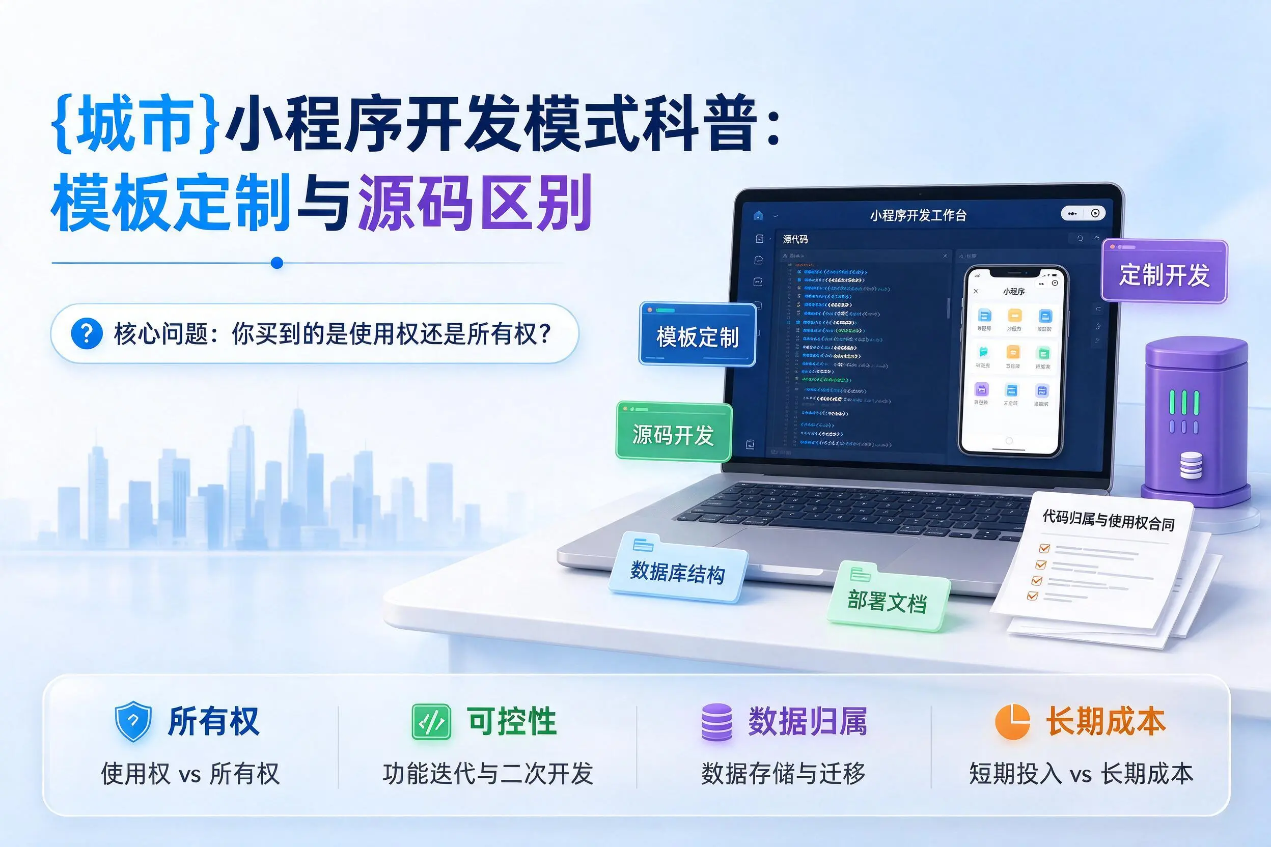 信阳小程序开发模式科普：模板定制与源码区别