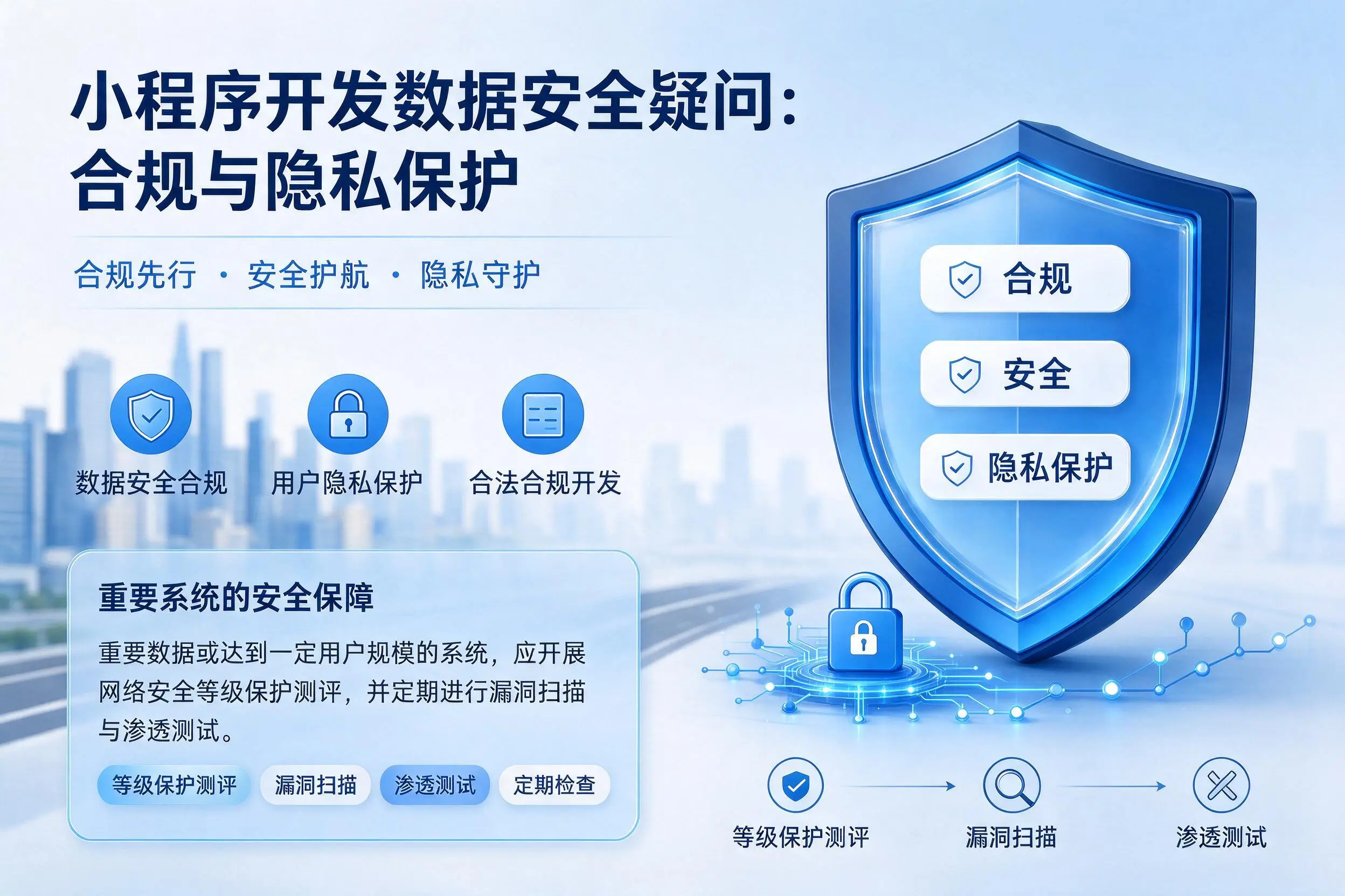 信阳小程序开发数据安全疑问:合规与隐私保护