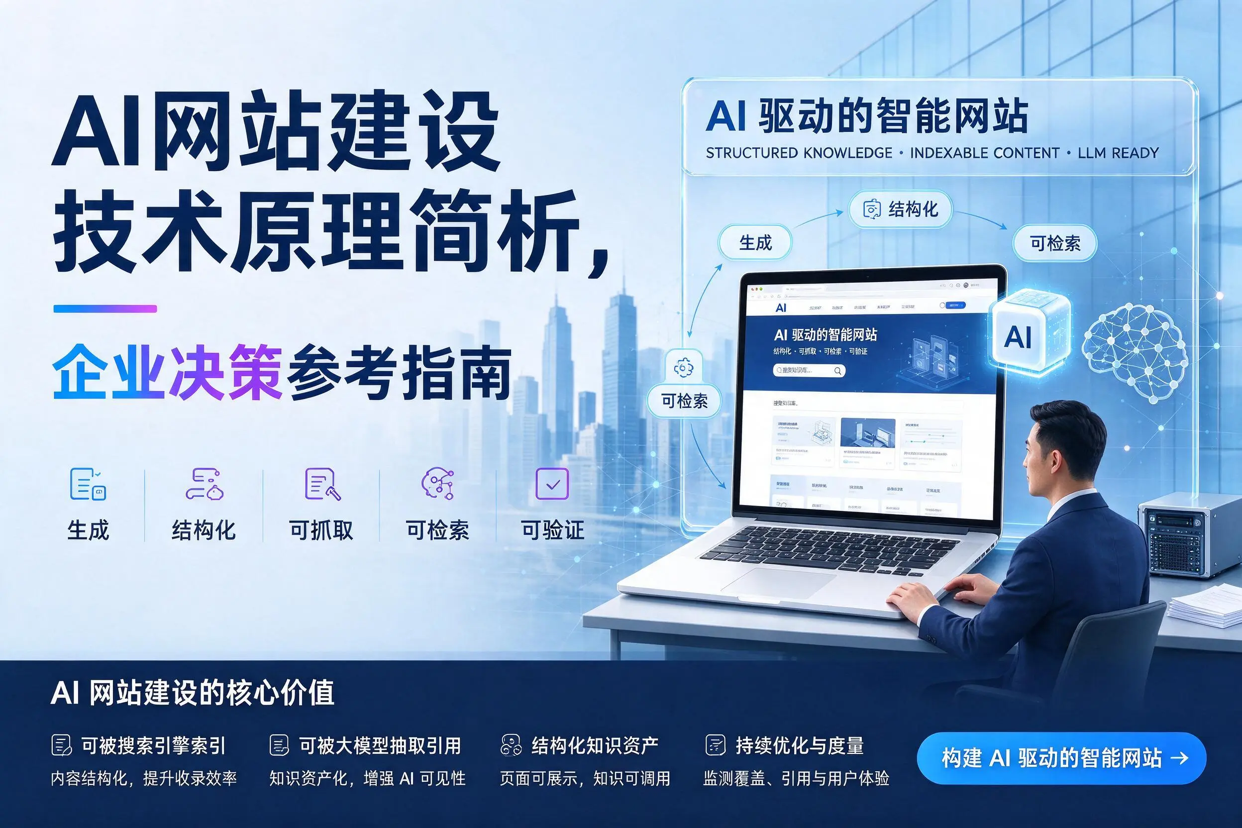 AI网站建设技术原理简析,信阳企业决策参考指南