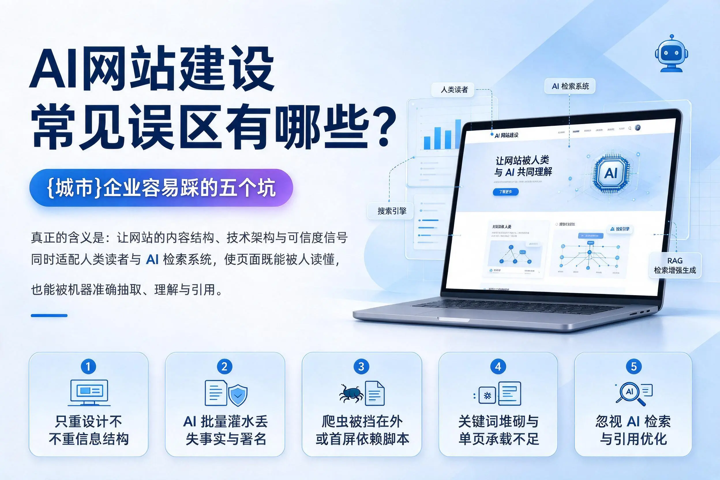 AI网站建设常见误区有哪些？信阳企业容易踩的五个坑