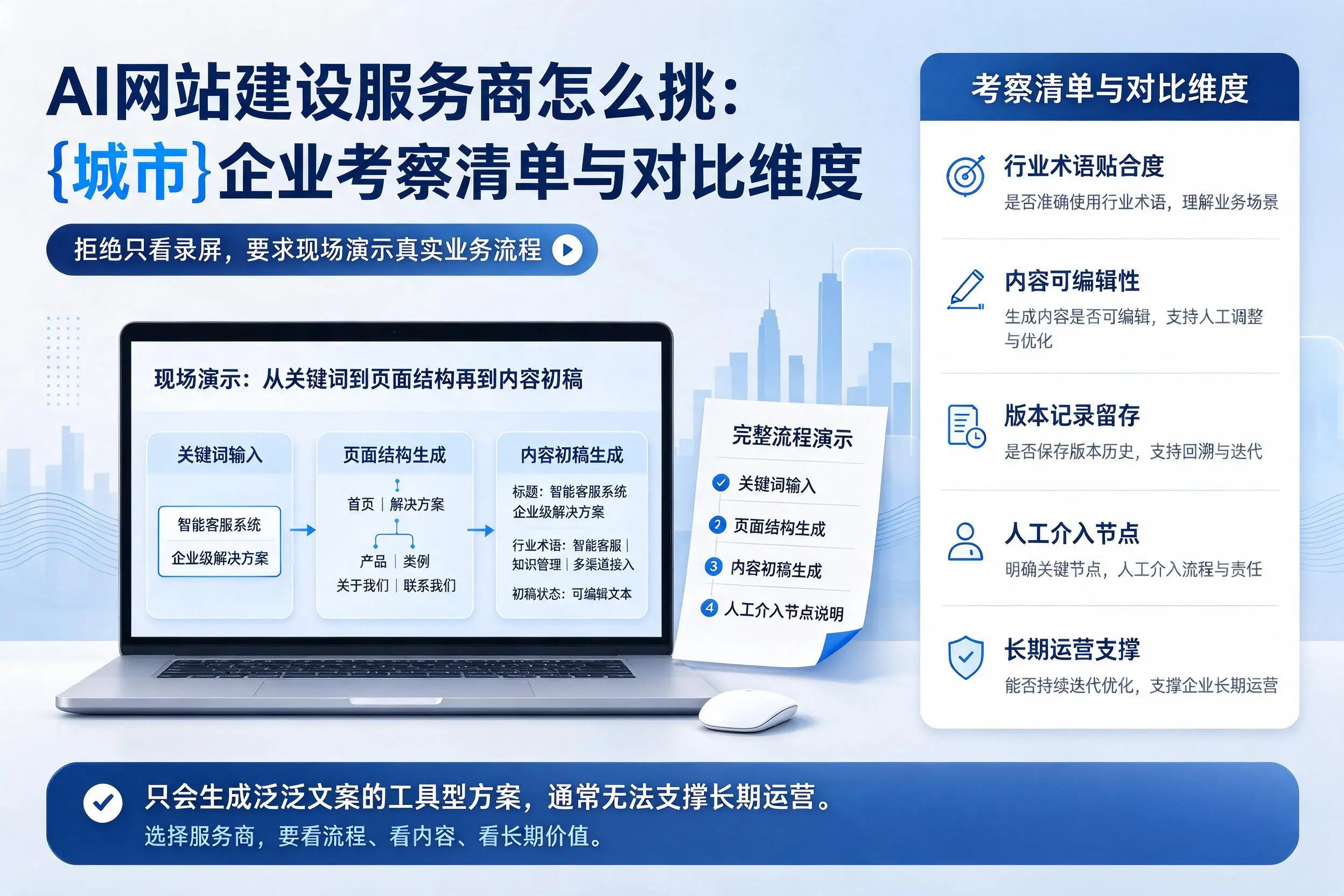 AI网站建设服务商怎么挑：信阳企业考察清单与对比维度