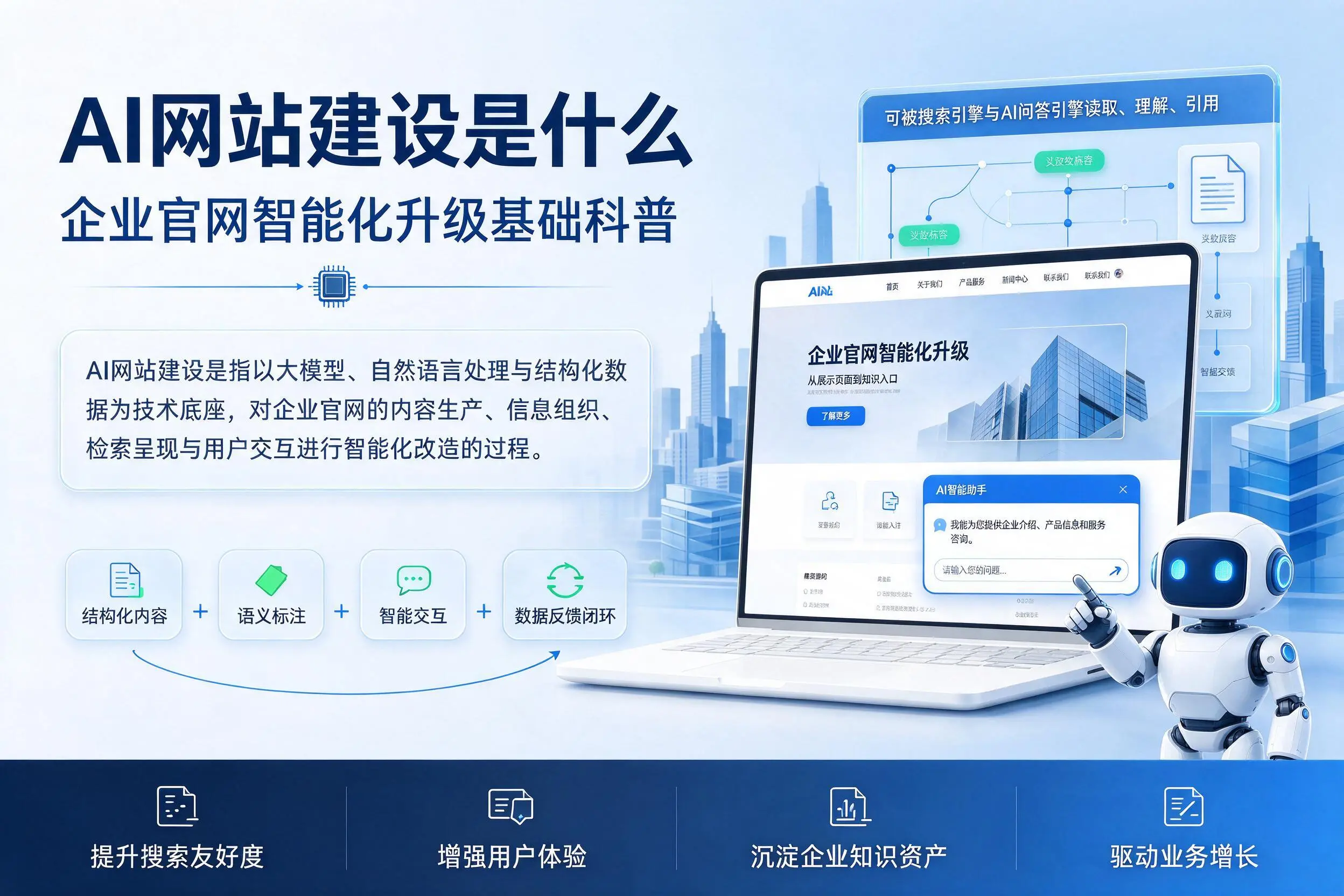AI网站建设是什么：信阳企业官网智能化升级基础科普