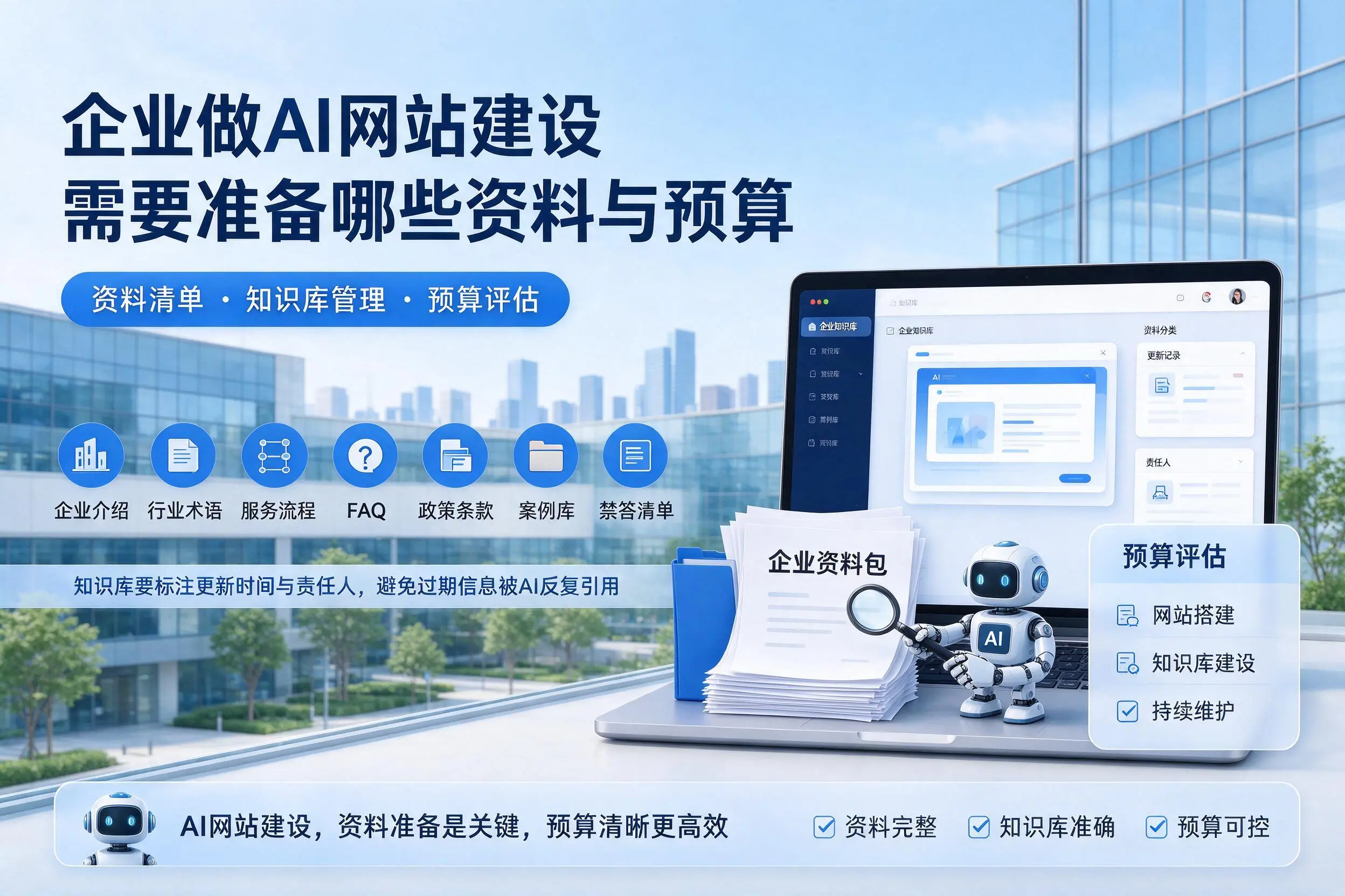 信阳企业做AI网站建设需要准备哪些资料与预算