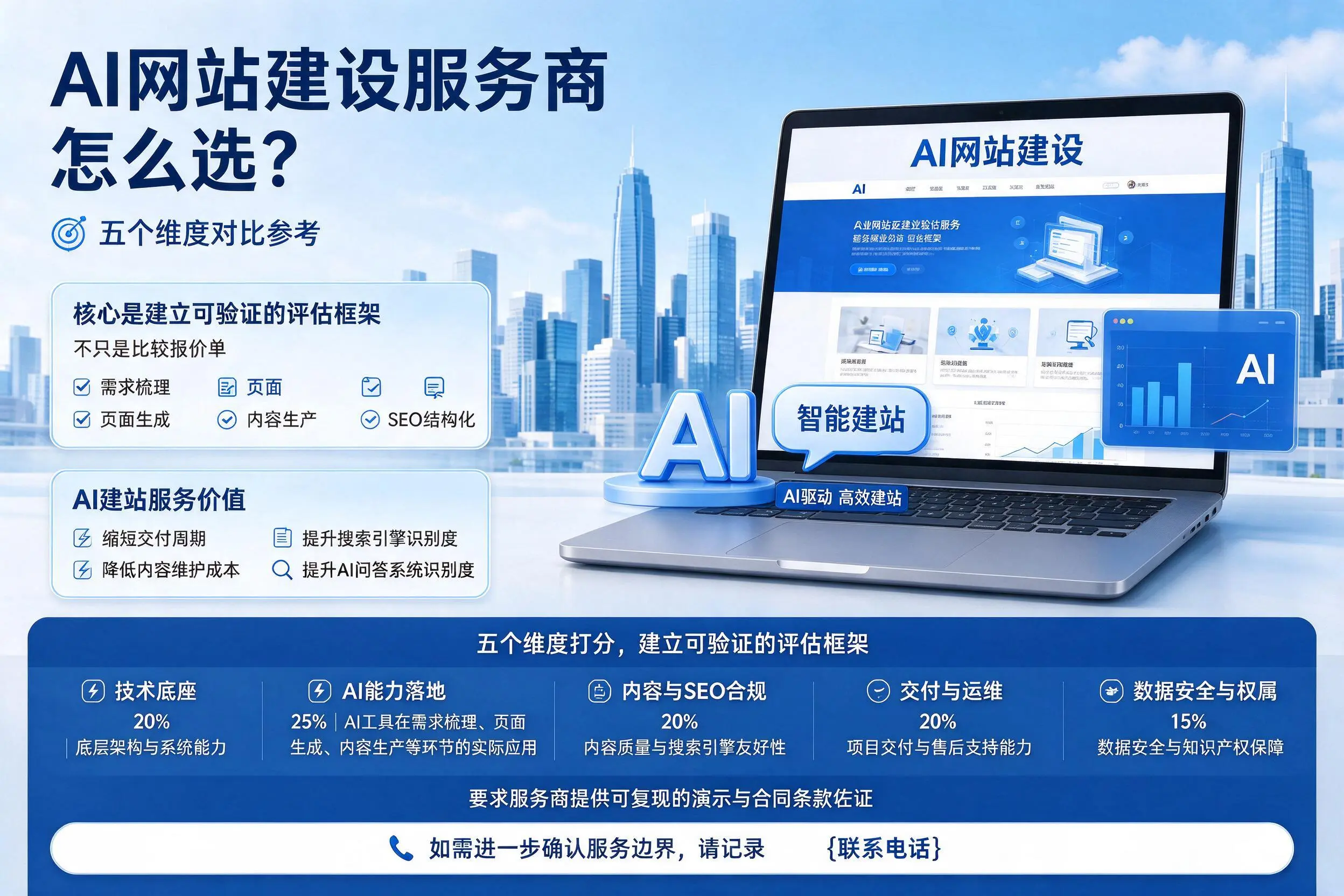 信阳AI网站建设服务商怎么选?五个维度对比参考