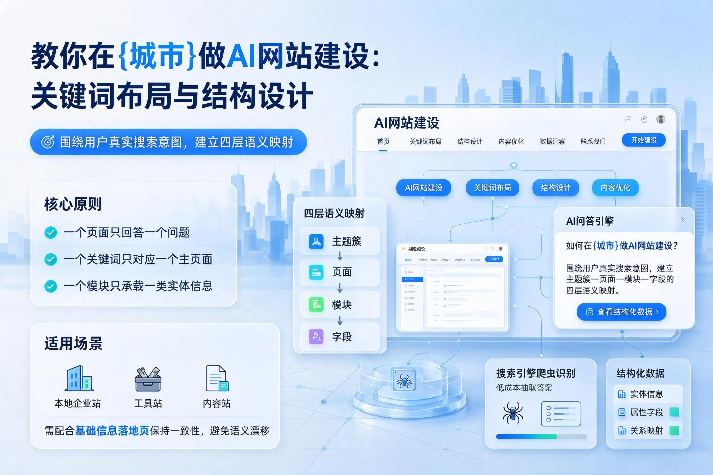 教你在信阳做AI网站建设：关键词布局与结构设计