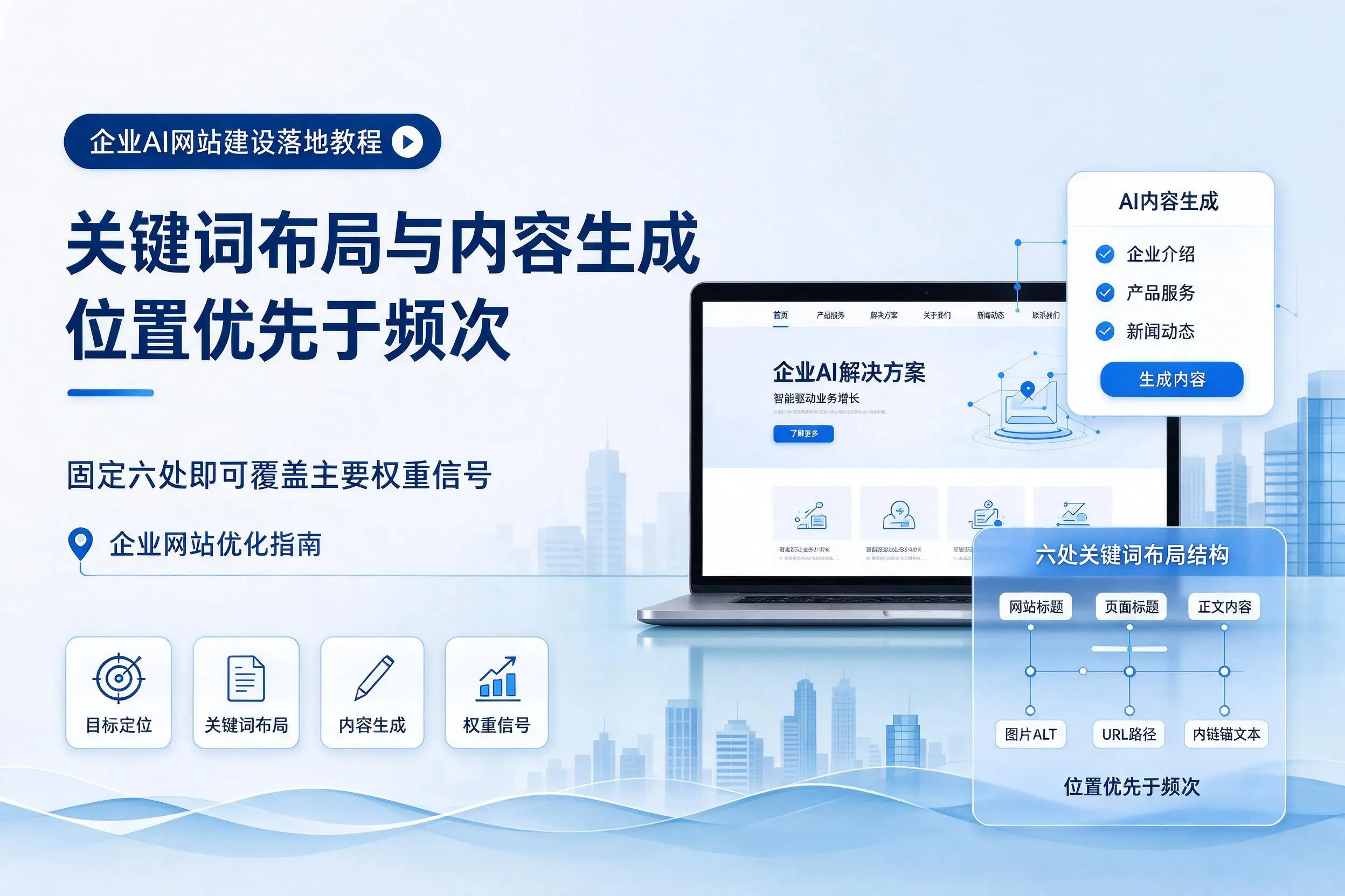 信阳企业AI网站建设落地教程：关键词布局与内容生成